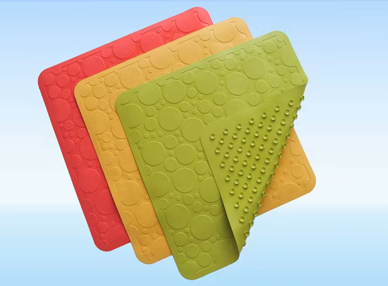 Shower Foot Massage Scraper Anti Slip Bath Rubber Shower Mat
