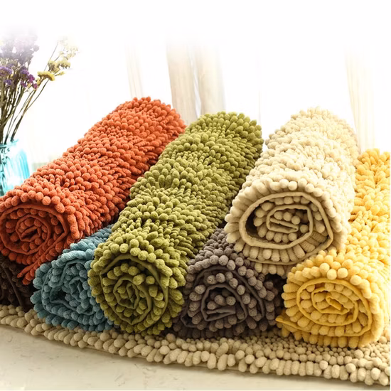 子供用エクストラソフトTPEバスマット、洗濯機洗い可能なバスルームシャワーマット30L x 17Wインチ