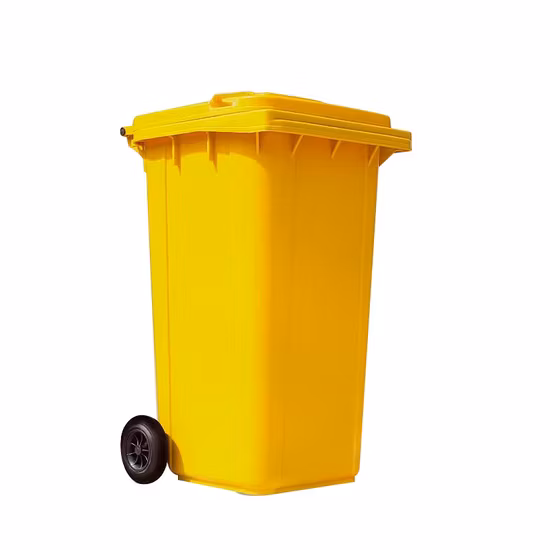 100L/120L/240L/360L 660L 卸売ヘビーデューティ屋外公共モバイルリサイクル HDPE ゴミ箱プラスチックゴミ/ゴミ箱/車輪/ゴミ箱/フットペダルホイール付き